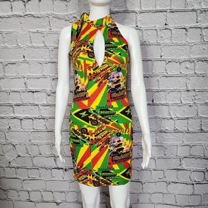 Rockers It's Dangerous Dress, Juniors Medium Jamaica Rasta